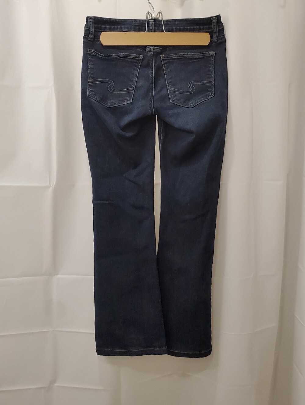 Silver Jeans Dark Blue Bootcut Jeans - Hemmed